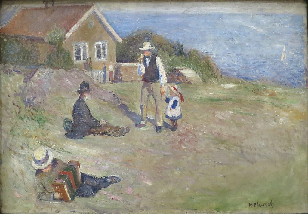 Domenica ad Åsgårdstrand - Bergen Kunstmuseum, 1891